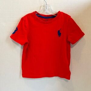 Ralph Lauren Kids Red T-Shirt 24M lightly used